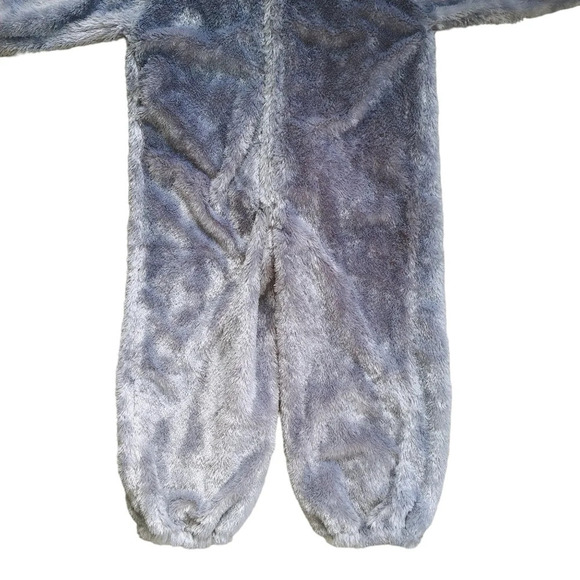 Cat/Kitten Halloween Costume Super Soft "Fur" Gray Hooded Zipper Front 3T-4T - Picture 5 of 8